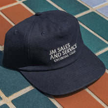 Load image into Gallery viewer, JM Sales &amp; Service x Seager Snapback Hat NAVY
